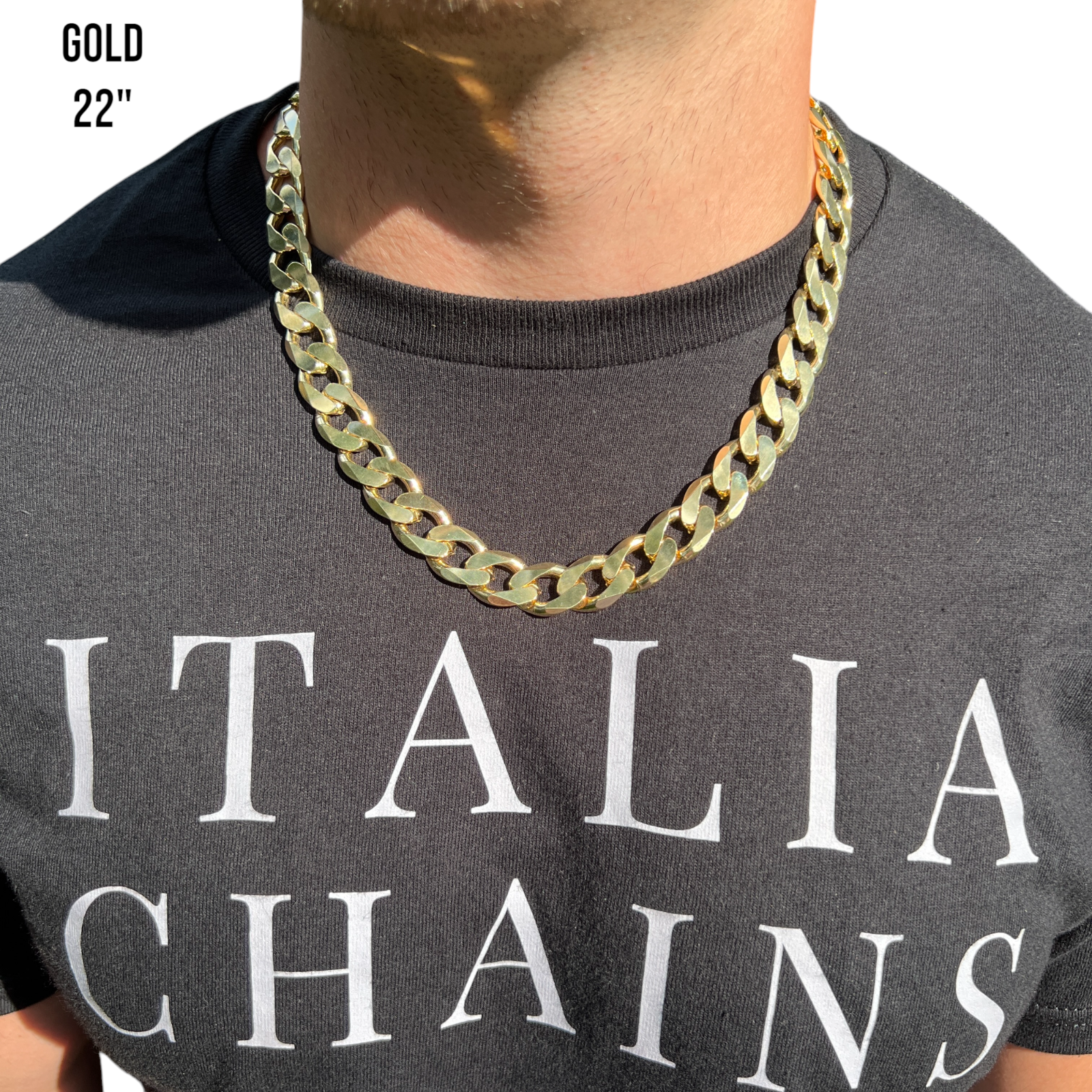 925 Sterling Silver 15mm Curb Chain Necklace