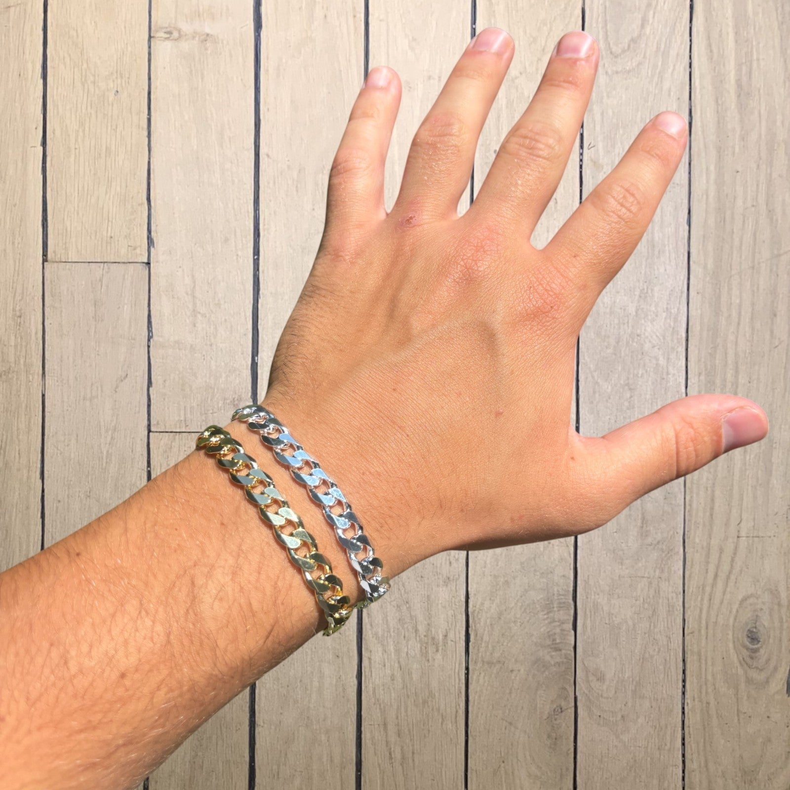 925 Sterling Silver 8mm Curb Bracelet