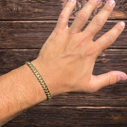 925 Sterling Silver 5mm Miami Cuban W. Box Clasp Bracelet