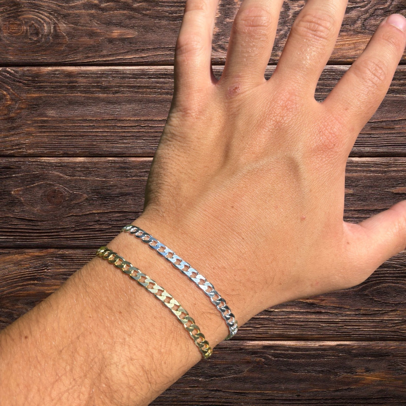 925 Sterling Silver 5mm Curb Bracelet