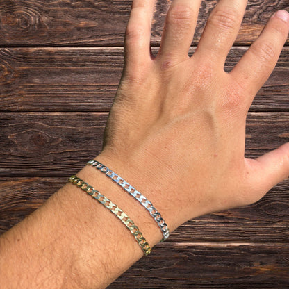 925 Sterling Silver 5mm Curb Bracelet
