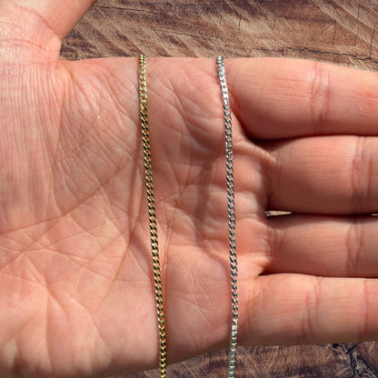 925 Sterling Silver 2mm Curb Chain Necklace