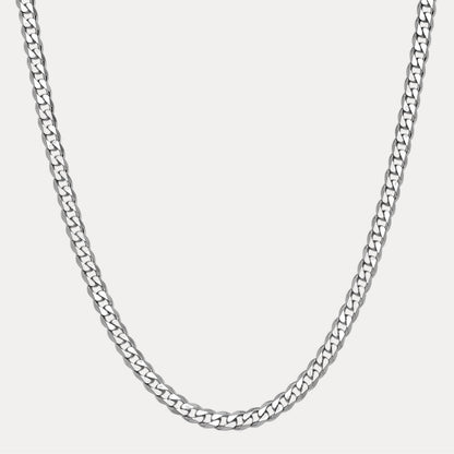 925 Sterling Silver 8mm Curb Chain Necklace
