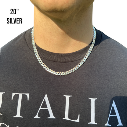 925 Sterling Silver 8mm Miami Cuban Chain Necklace