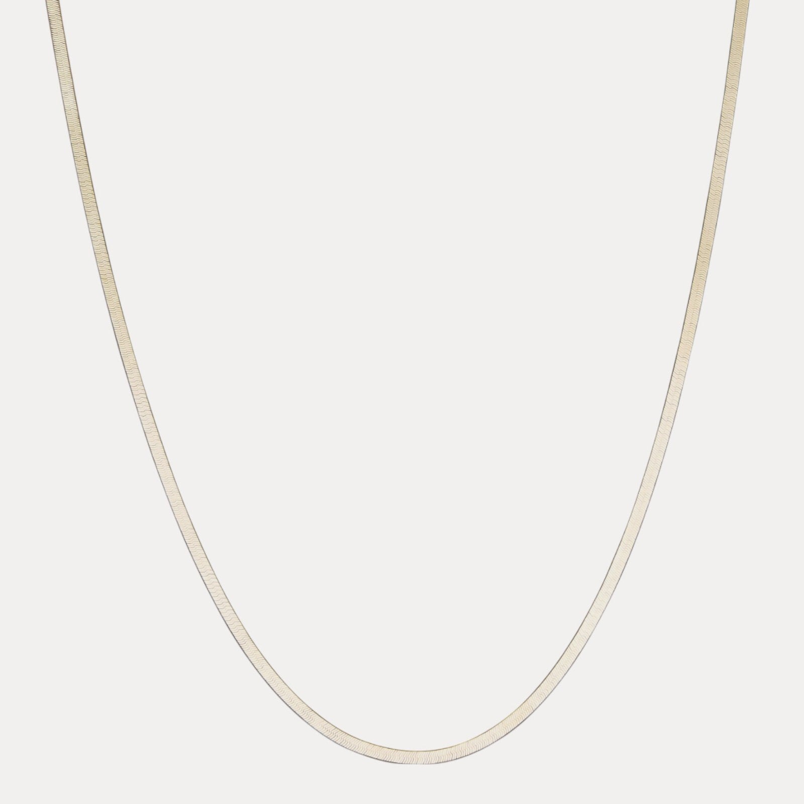 925 Sterling Silver 3.5mm Herringbone Chain Necklace