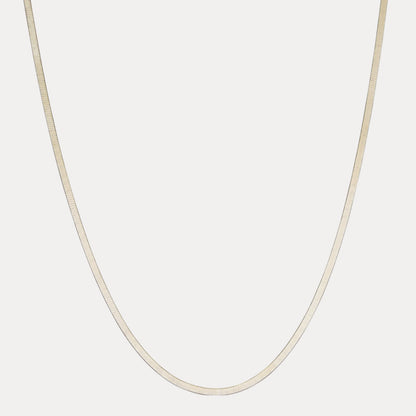 925 Sterling Silver 3.5mm Herringbone Chain Necklace