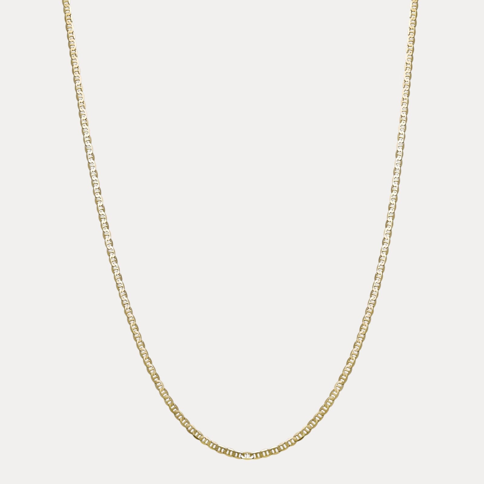 925 Sterling Silver 3mm Mariner Chain Necklace