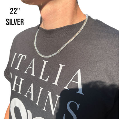 925 Sterling Silver 6mm Double Curb Chain Necklace