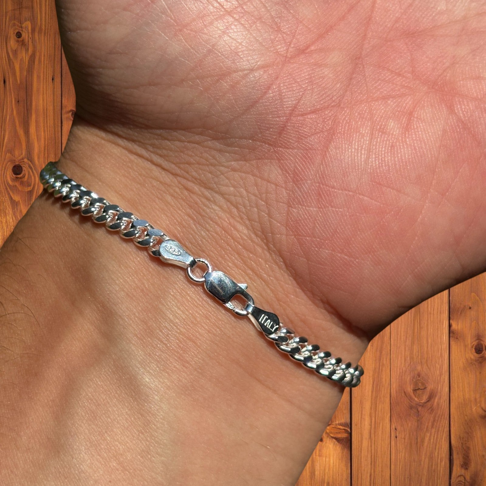 925 Sterling Silver 4mm Miami Cuban Bracelet
