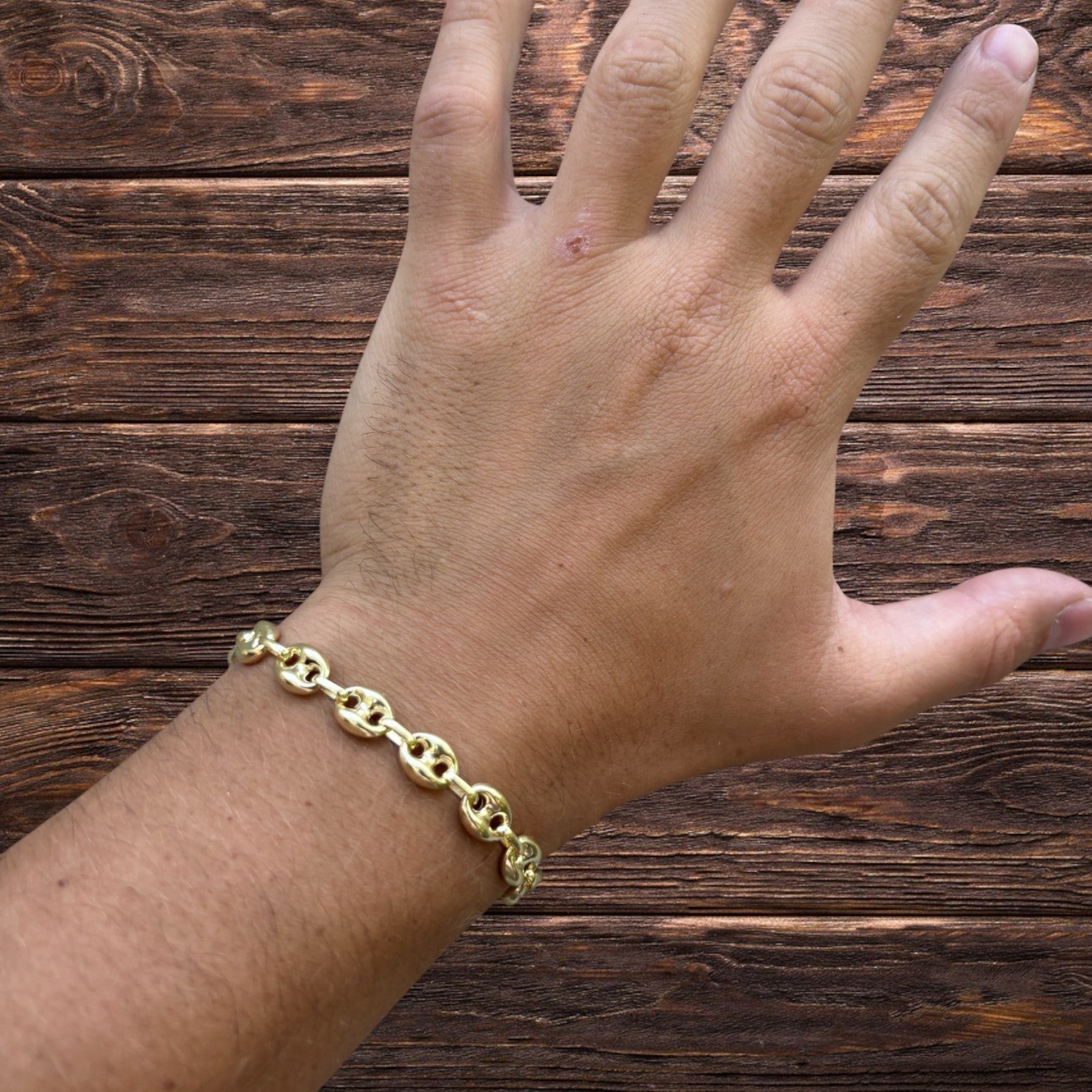 925 Sterling Silver 8mm Puffed Gucci Bracelet