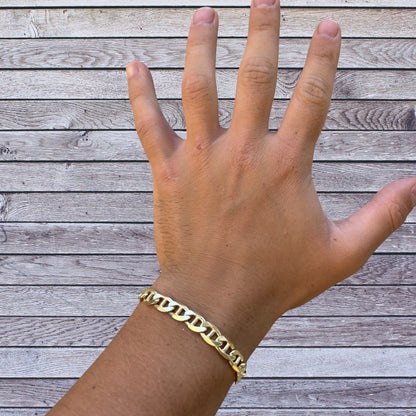 925 Sterling Silver 8mm Mariner Bracelet