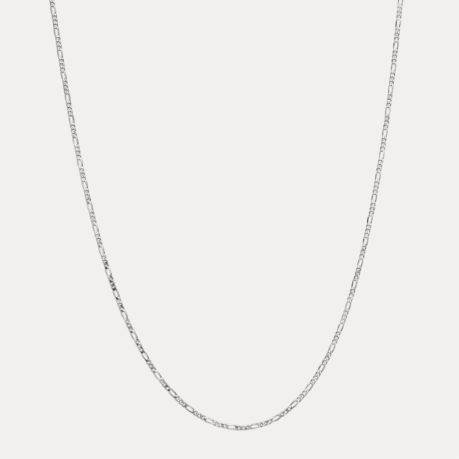 925 Sterling Silver 2.5mm Figaro Chain Necklace
