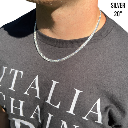 925 Sterling Silver 5mm Dollar Chain Necklace