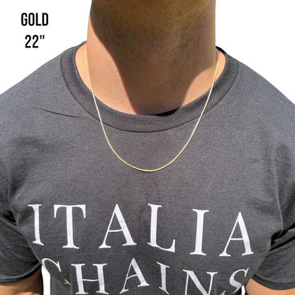 925 Sterling Silver 1.5mm Snake Chain Necklace