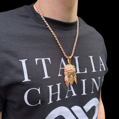 925 Sterling Silver Classic Jesus Piece Pendant - Large