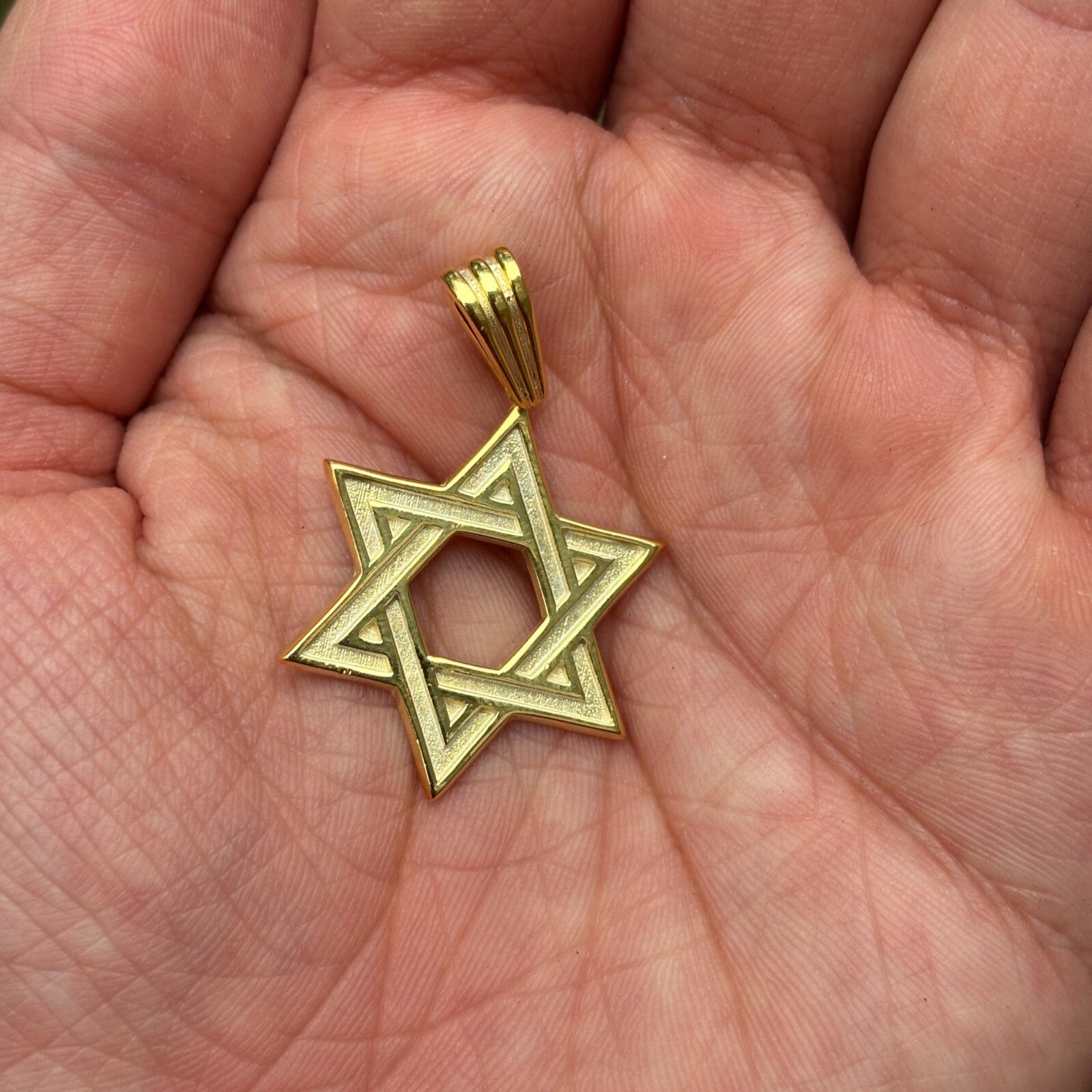 925 Sterling Silver Plain Star of David Pendant