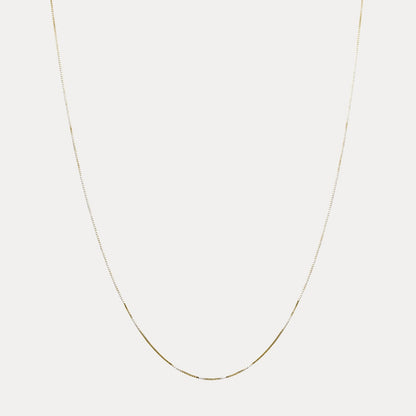925 Sterling Silver 1mm Box Chain Necklace