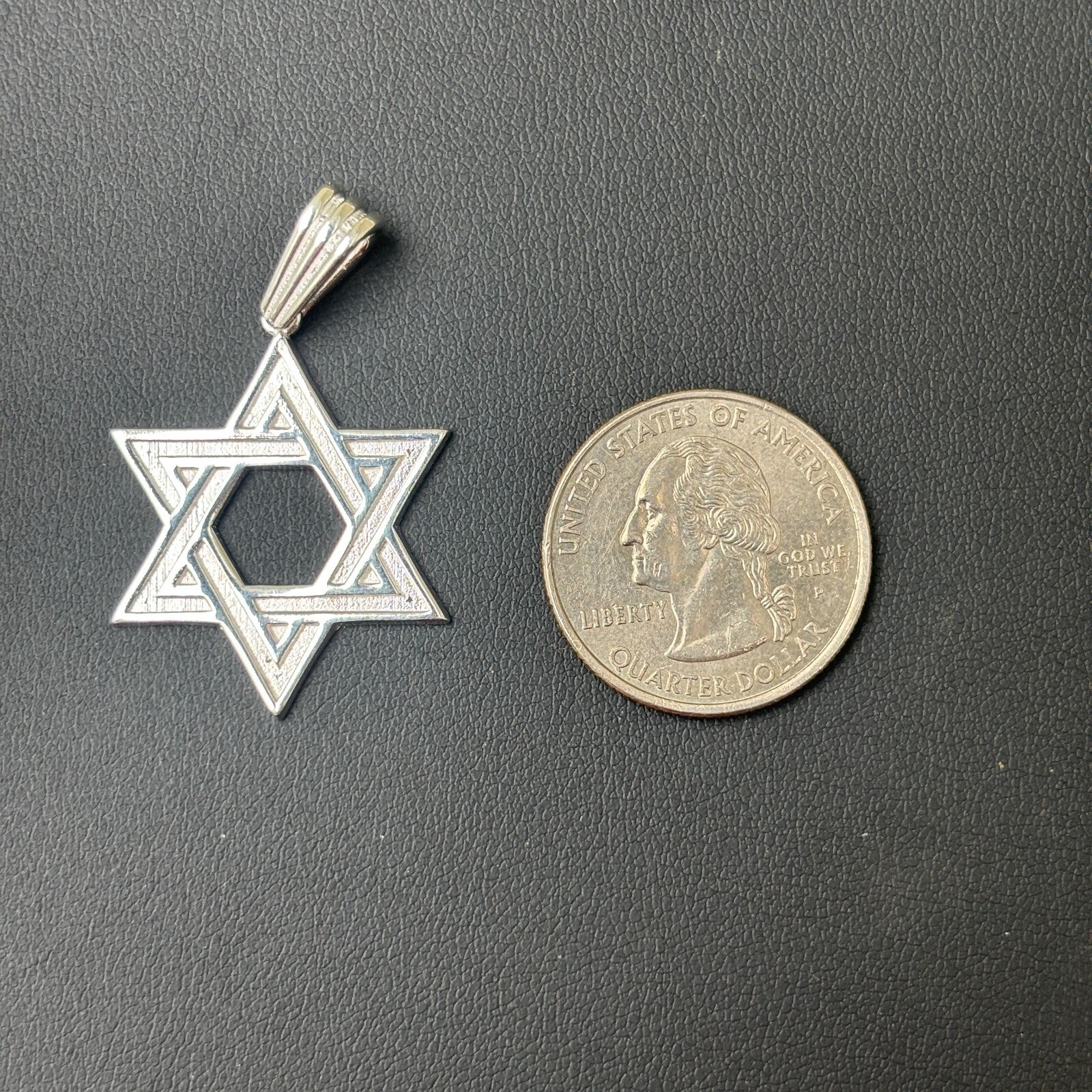 925 Sterling Silver Plain Star of David Pendant