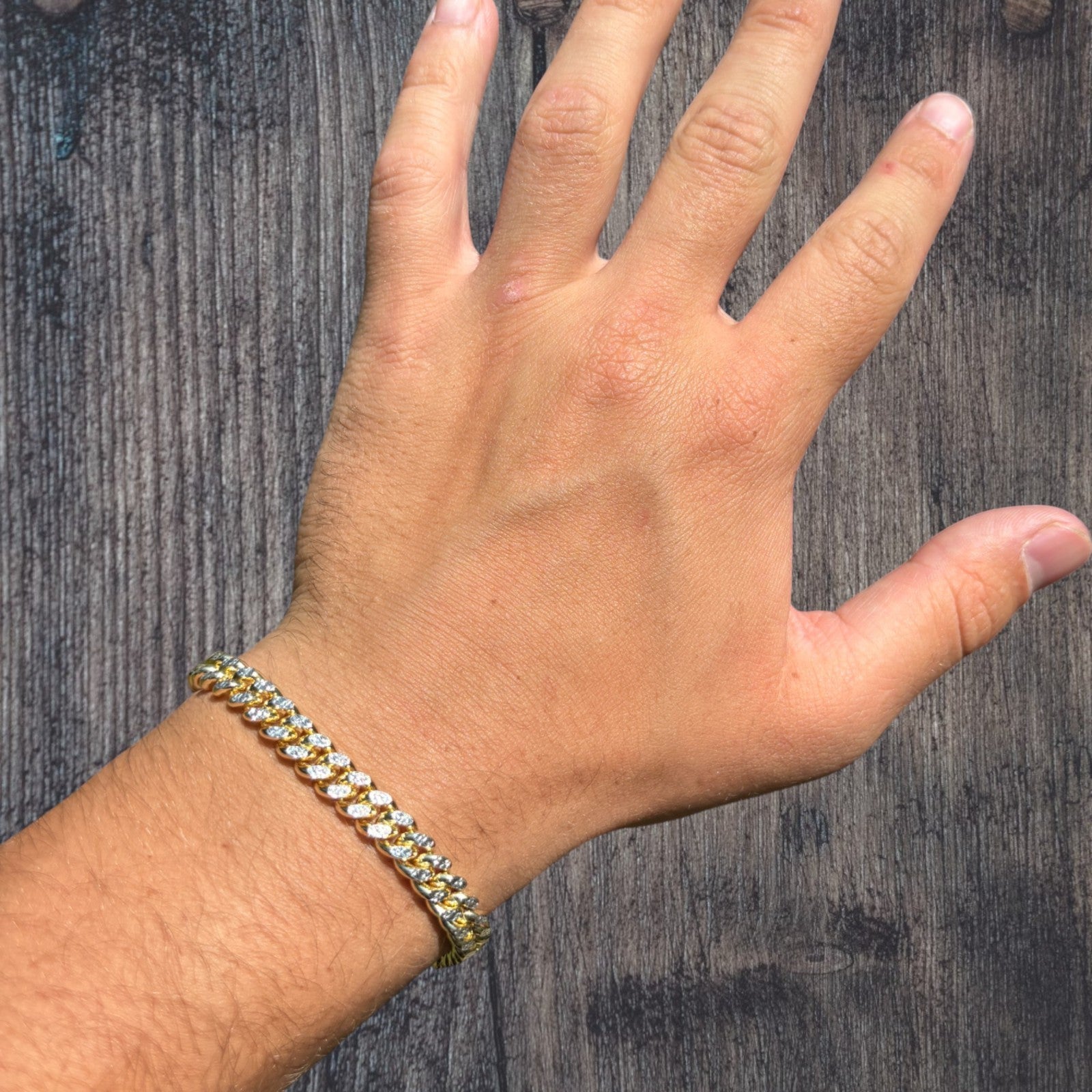 925 Sterling Silver 7mm Diamond Cut Miami Cuban Bracelet