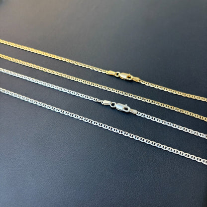 925 Sterling Silver 2.5mm Mariner Chain Necklace