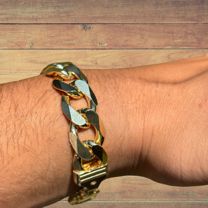 925 Sterling Silver 13.5mm Curb Bracelet