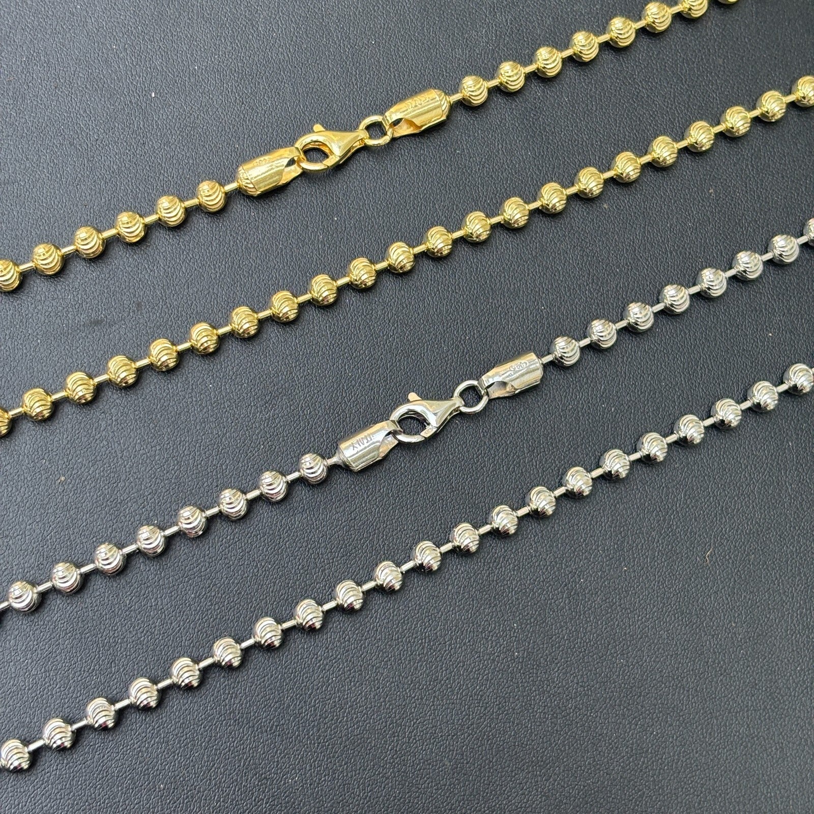 925 Sterling Silver 5mm Bead Chain Necklace