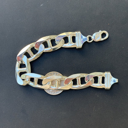925 Sterling Silver 16mm Mariner Bracelet