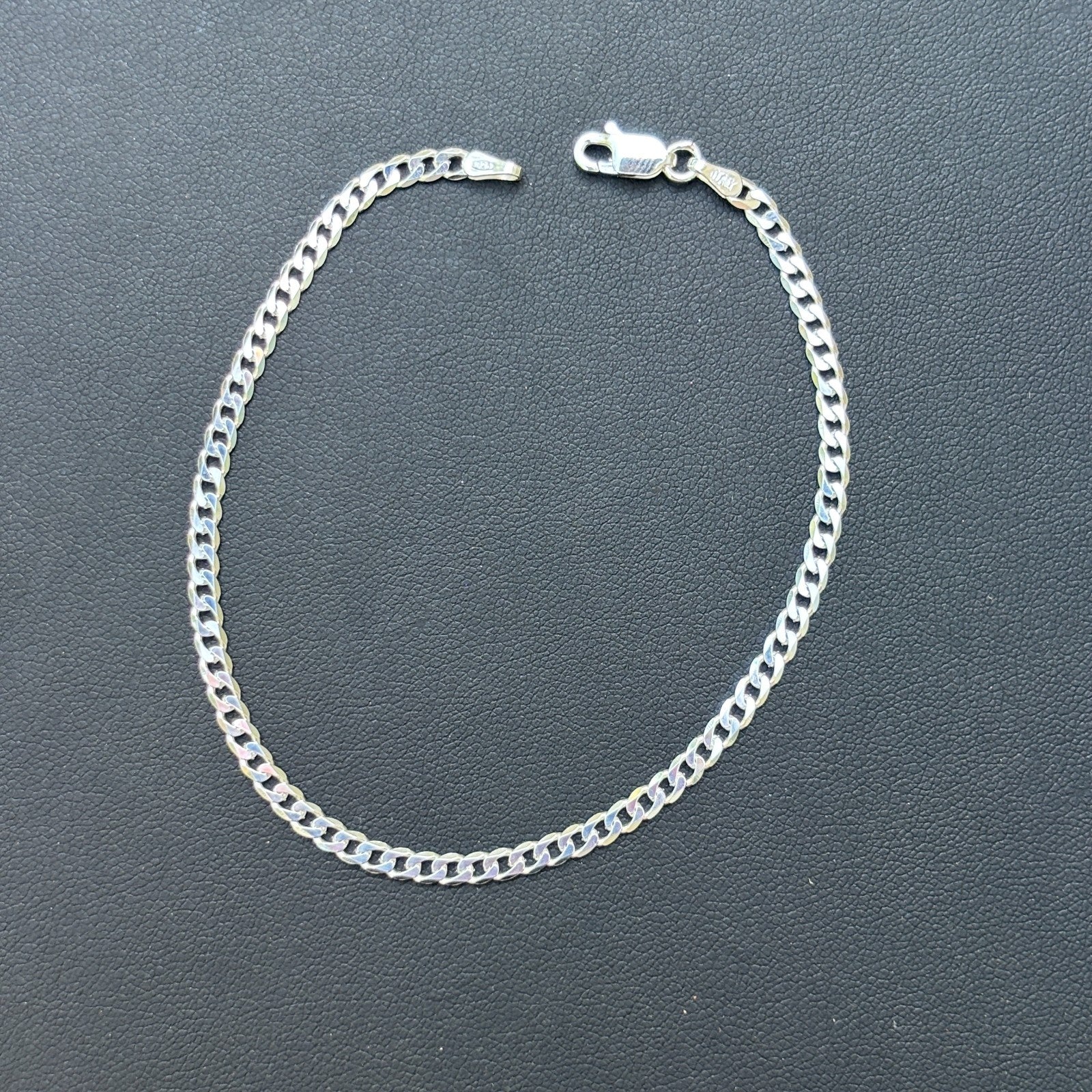 925 Sterling Silver 3mm Curb Bracelet