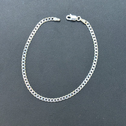 925 Sterling Silver 3mm Curb Bracelet