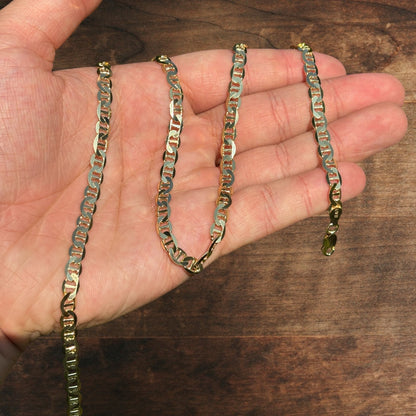 925 Sterling Silver 5mm Mariner Chain Necklace