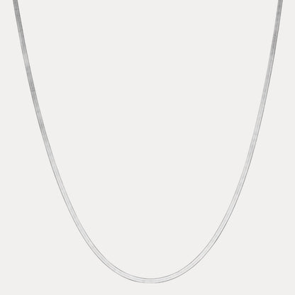 925 Sterling Silver 3mm Herringbone Chain Necklace