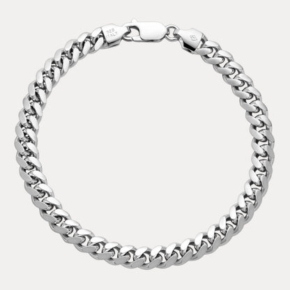 925 Sterling Silver 6mm Miami Cuban Bracelet