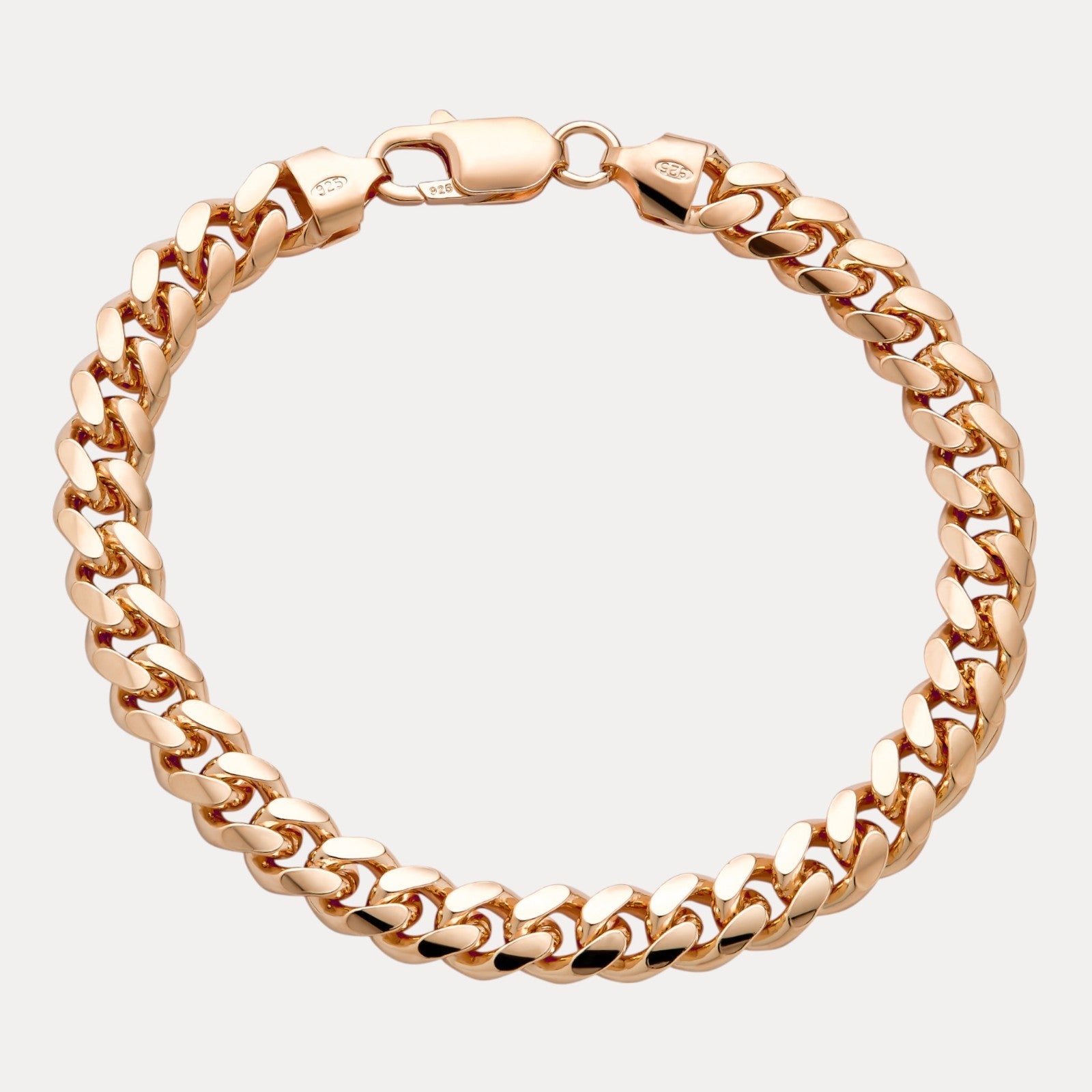 925 Sterling Silver 8mm Miami Cuban Bracelet