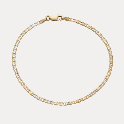 925 Sterling Silver 2.5mm Mariner Bracelet