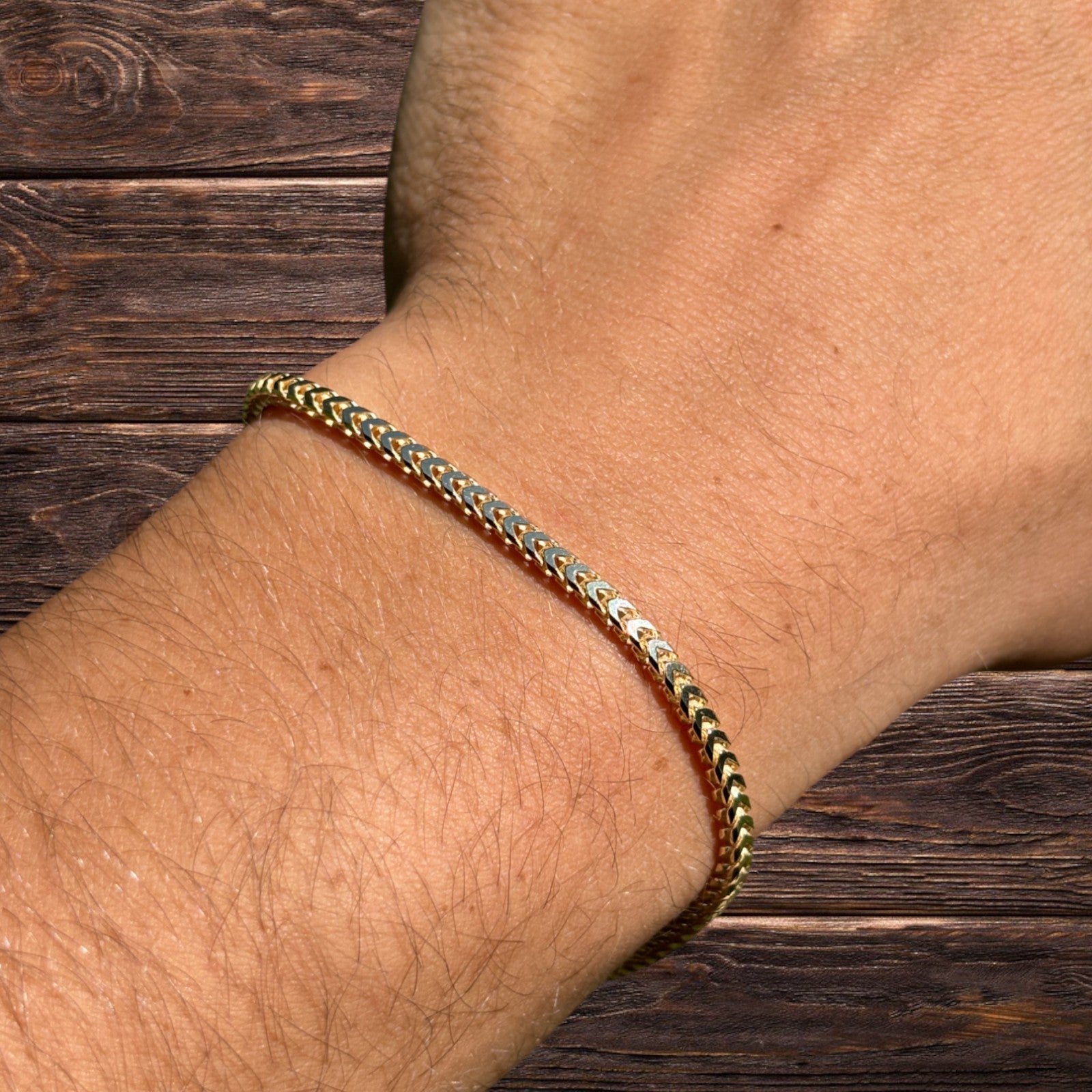 925 Sterling Silver 2.5mm Franco Bracelet