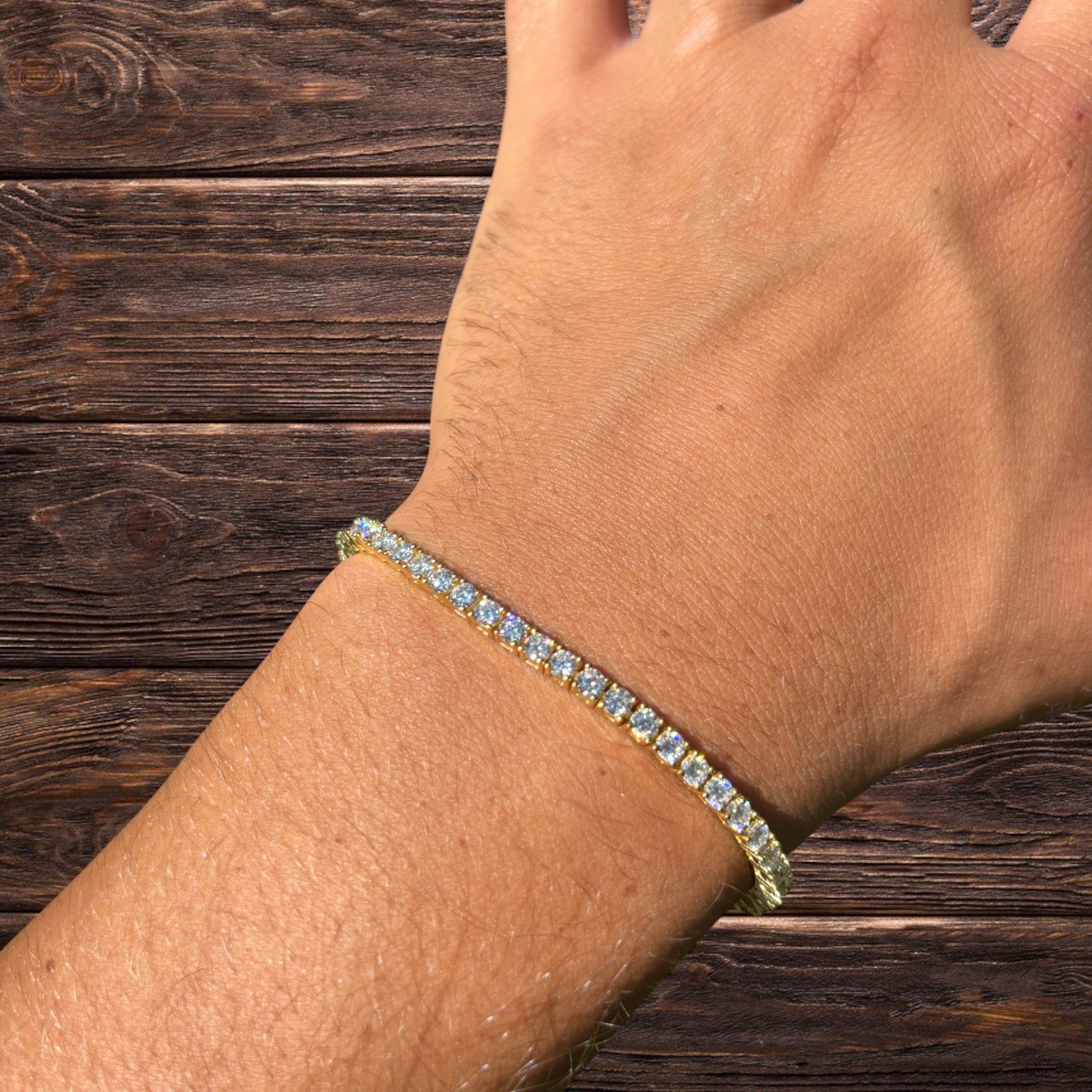 925 Sterling Silver 3mm Tennis Bracelet - CZ Or Moissanite