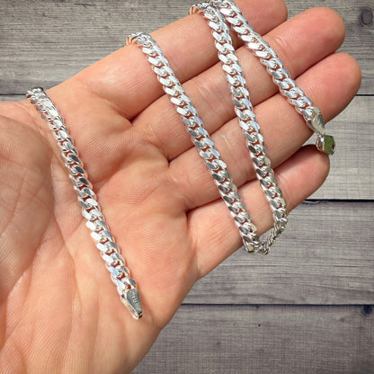 925 Sterling Silver 5.5mm Miami Cuban Chain Necklace