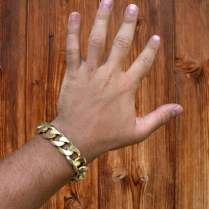 925 Sterling Silver 15mm Curb Bracelet