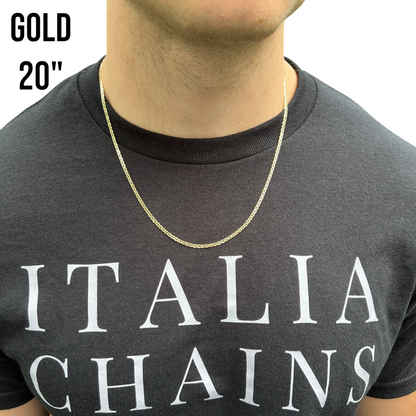 925 Sterling Silver 2.5mm Mariner Chain Necklace