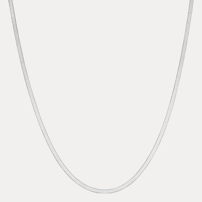 925 Sterling Silver 3.5mm Herringbone Chain Necklace