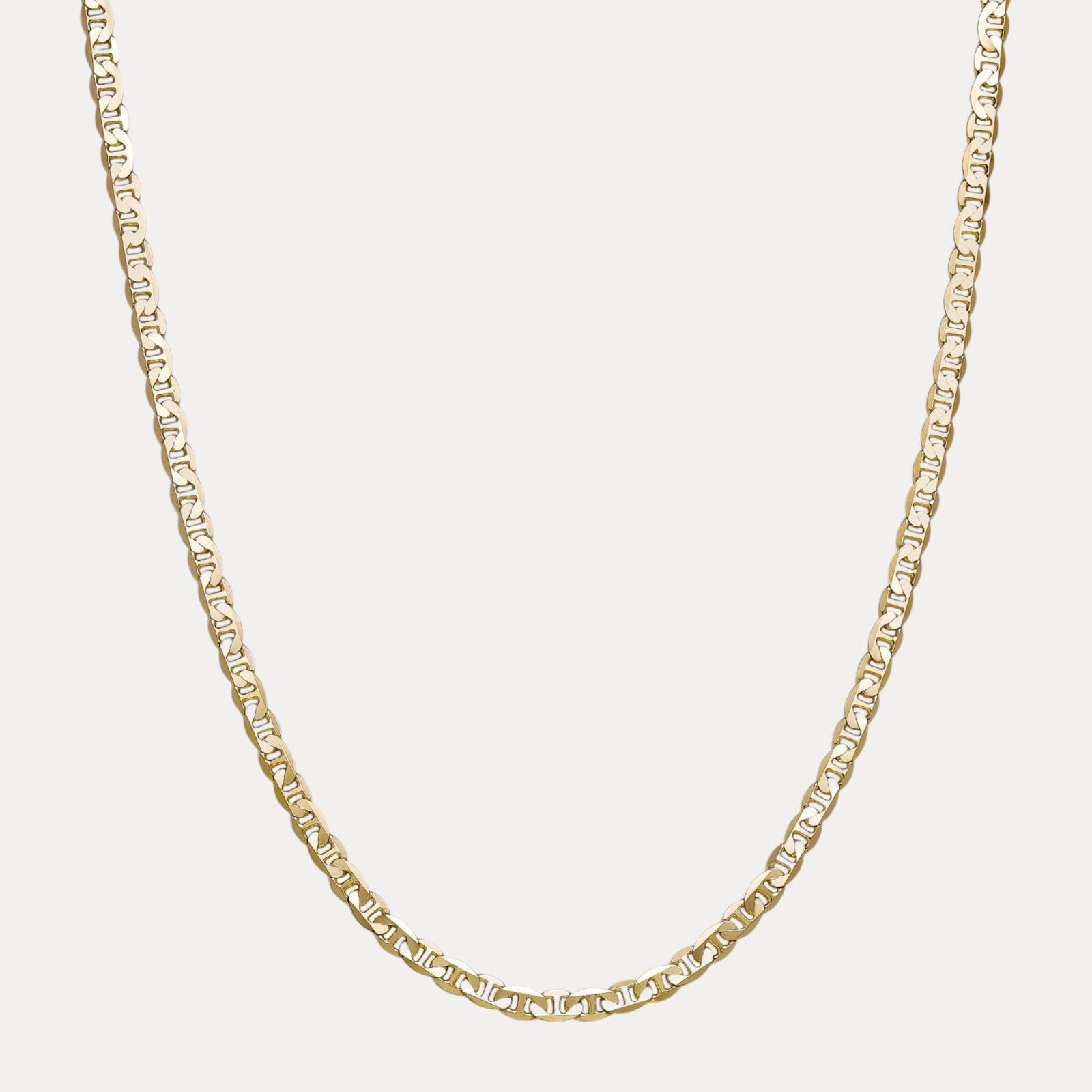 925 Sterling Silver 6mm Mariner Chain Necklace