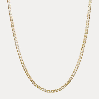 925 Sterling Silver 6mm Mariner Chain Necklace
