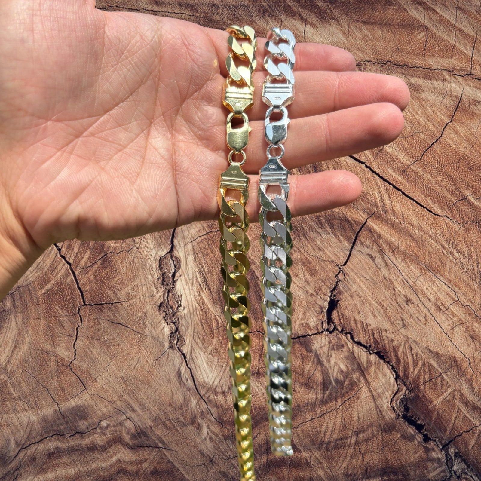 925 Sterling Silver 13.5mm Curb Chain Necklace