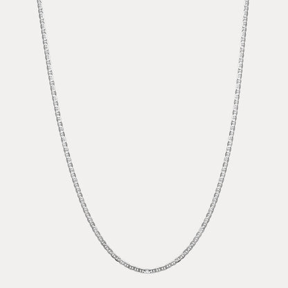 925 Sterling Silver 3mm Mariner Chain Necklace