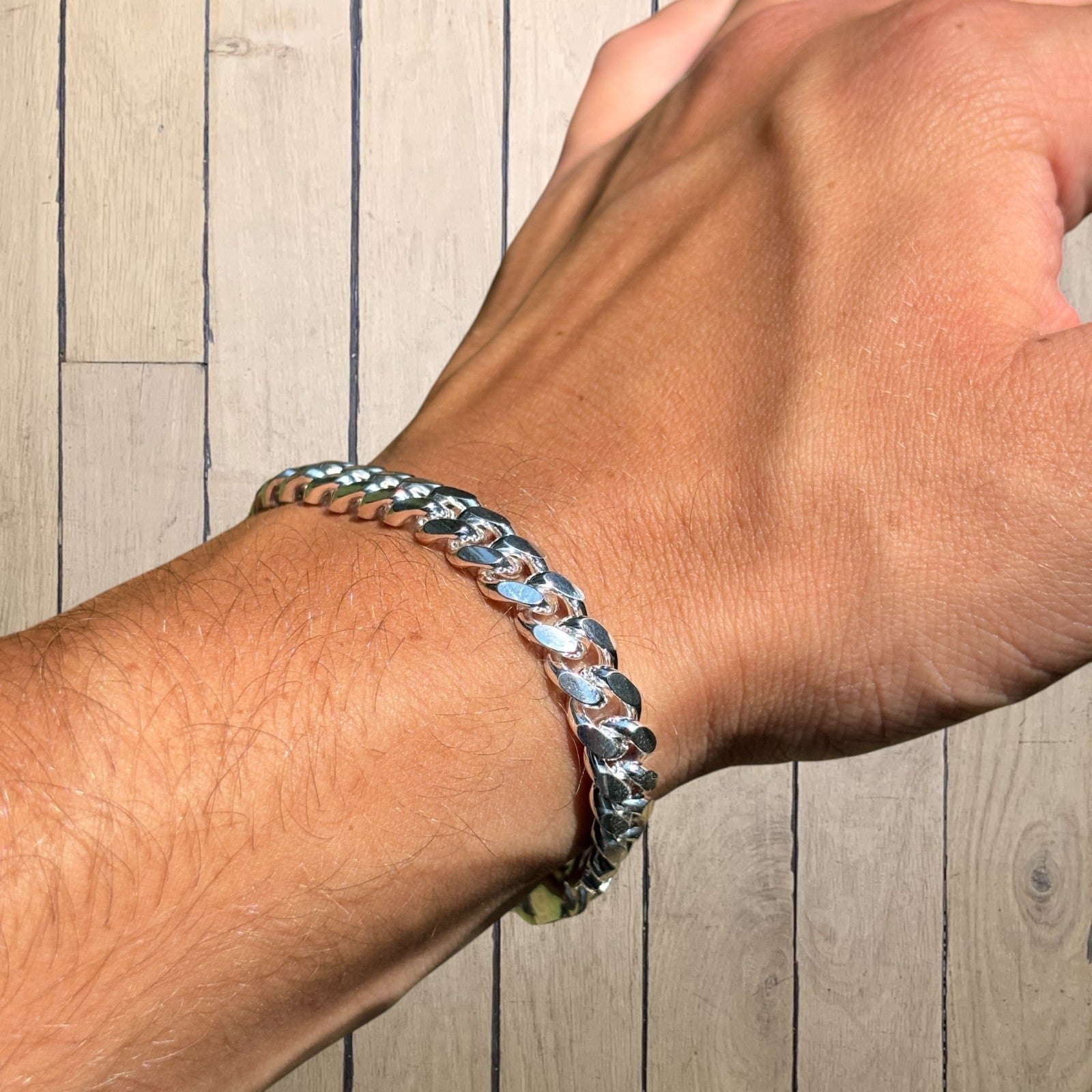 925 Sterling Silver 8mm Miami Cuban Bracelet