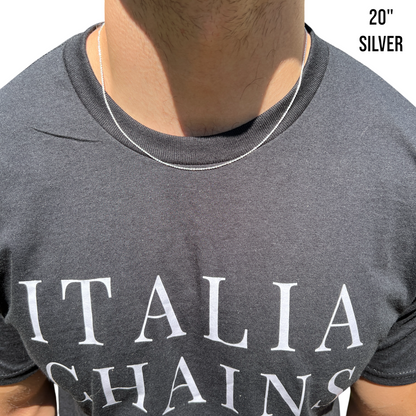 925 Sterling Silver 1mm Cable Chain Necklace