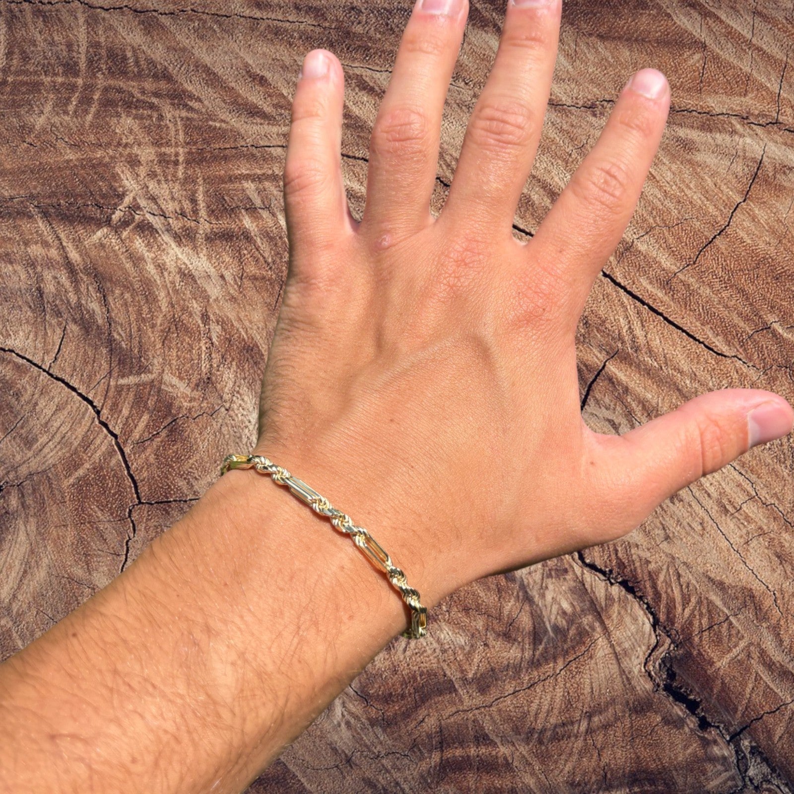 925 Sterling Silver 4mm Figarope Milano Bracelet