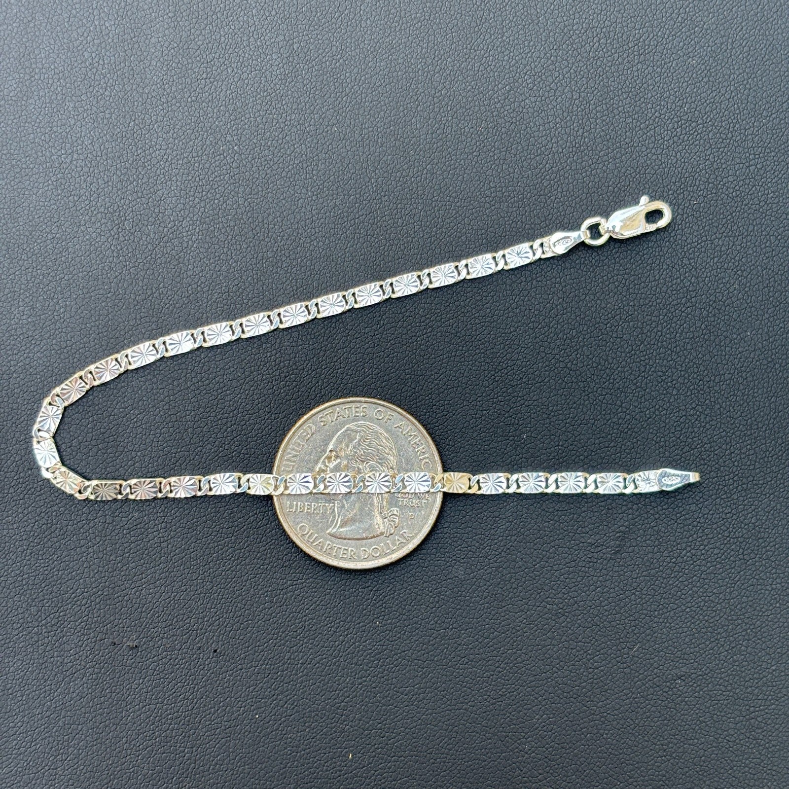 925 Sterling Silver 3mm Valentino Bracelet