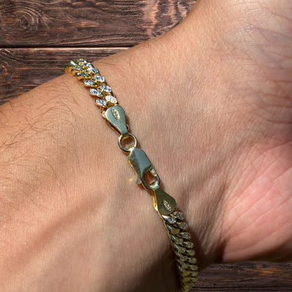 925 Sterling Silver 5mm Diamond Cut Miami Cuban Bracelet