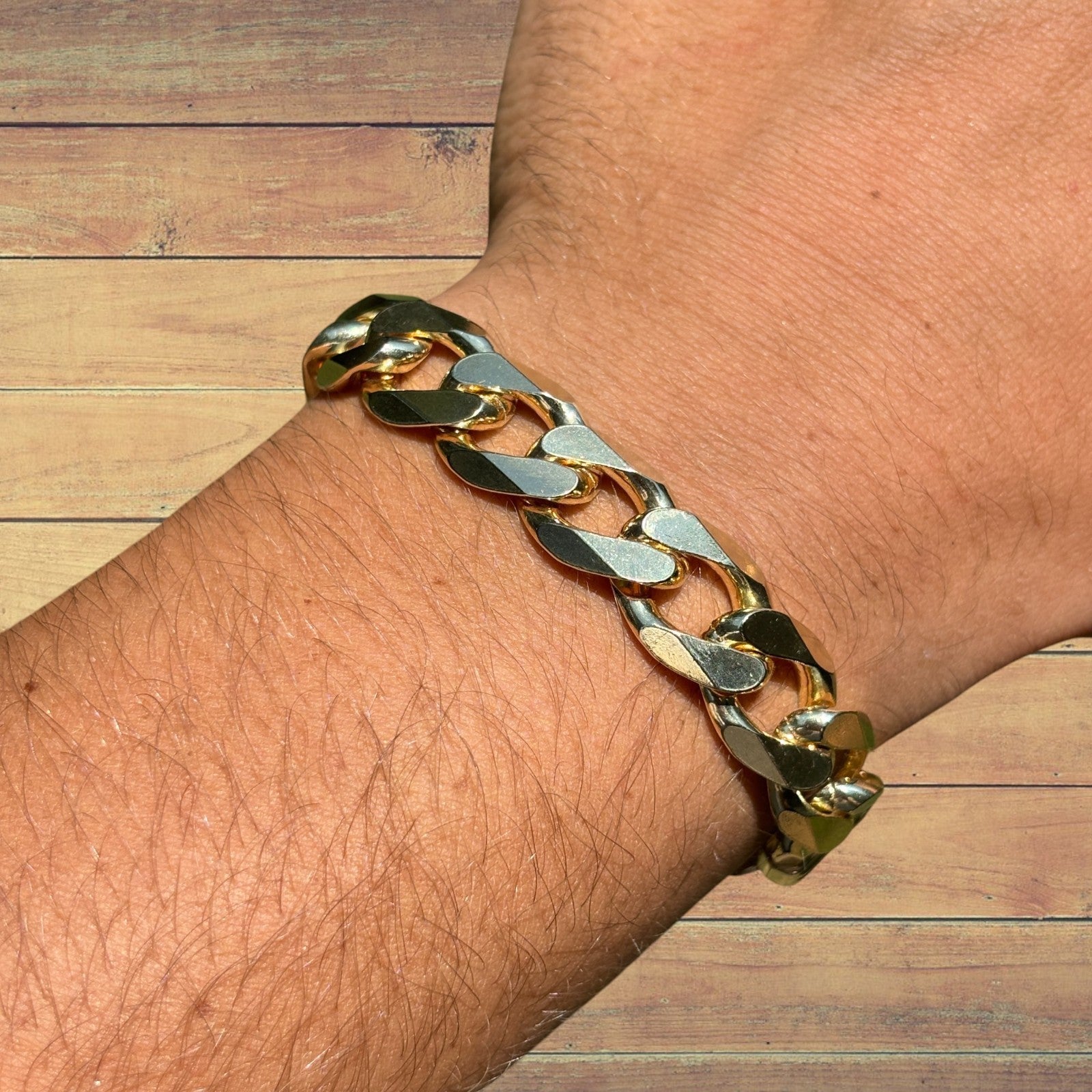 925 Sterling Silver 13.5mm Curb Bracelet